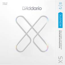 Струны для акустической гитары D'Addario XSAPB1047-12 Phosphor Bronze Extra Light 10/47