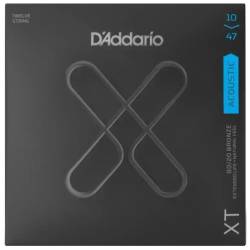 Струны для акустической гитары D'Addario XTABR1047-12 XT 80/20 Bronze Extra Light 10/47