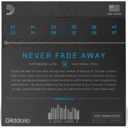 Струны для акустической гитары D'Addario XTABR1047-12 XT 80/20 Bronze Extra Light 10/47