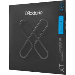 Струны для акустической гитары D'Addario XTABR1253 XT 80/20 Bronze Light 12/53