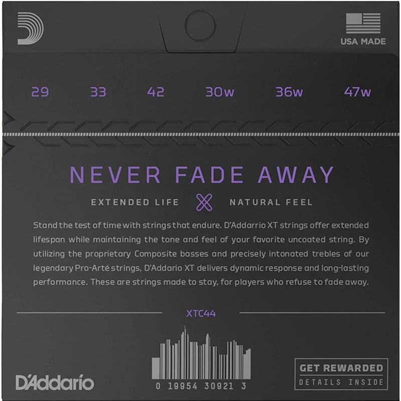Струны для классической гитары D'Addario XTC44 XT Extra Hard Tension
