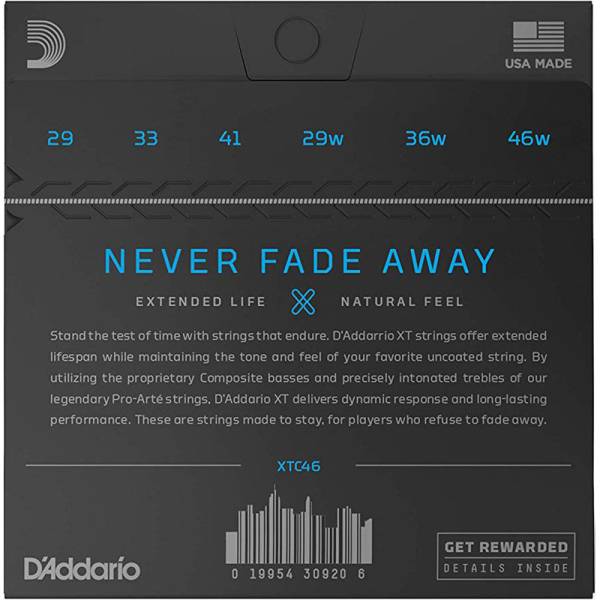 Струни для класичної гітари D'Addario XTC46 XT Hard Tension