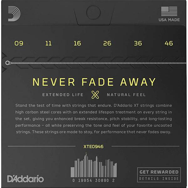Струни для електрогітари D'Addario XTE0946 XT Super Light Top / Regular Bottom 9/46