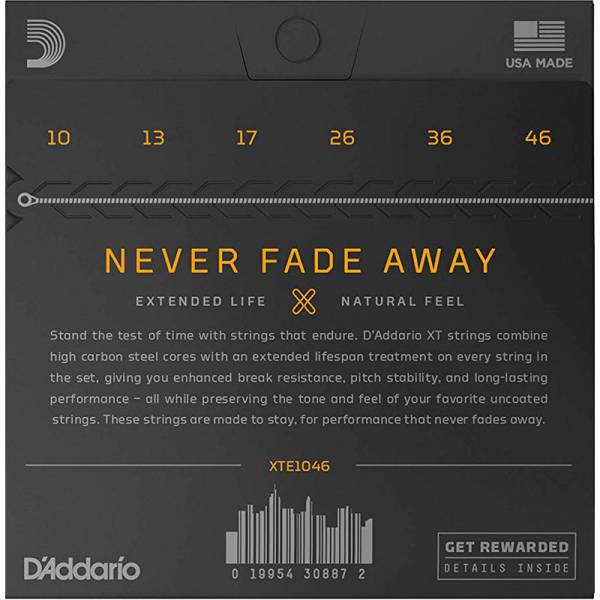 Струни для електрогітари D'Addario XTE1046 XT Regular Light 10/46