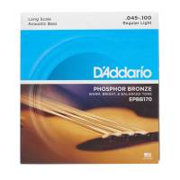 Струни для акустичної бас-гітари D'Addario EPBB170 ACOUSTIC BASS PHOSPHOR BRONZE LIGHT 4-STRING (45-100)
