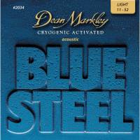 Струни для акустичної гітари Dean Markley 2034 Blue Steel Light 11/52