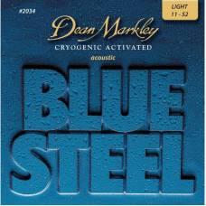Струни для акустичної гітари Dean Markley 2034 Blue Steel Light 11/52