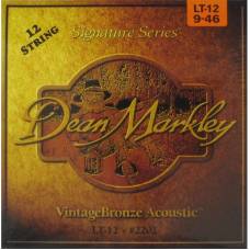 Струни для акустичної гітари Dean Markley DMS2202 Signature Series 12 String 9/46