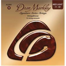 Струны для акустической гитары Dean Markley DMS2204 Signature Series 12 String 11/50