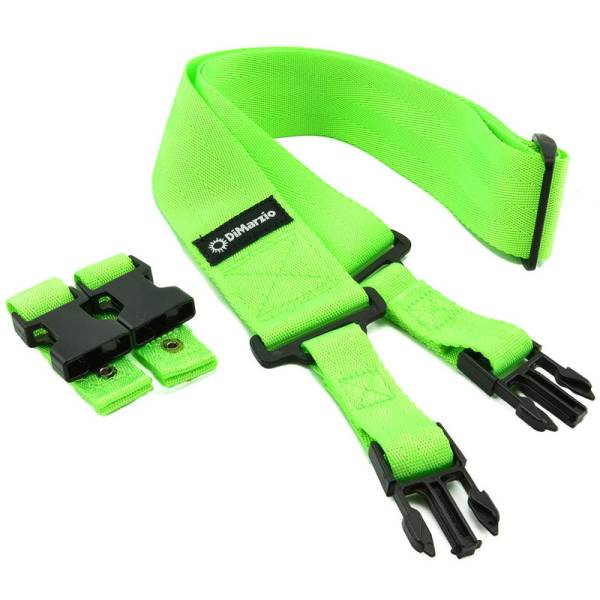 Ремінь для гітари DIMARZIO 2 INCH NYLON CLIPLOCK NEON GREEN