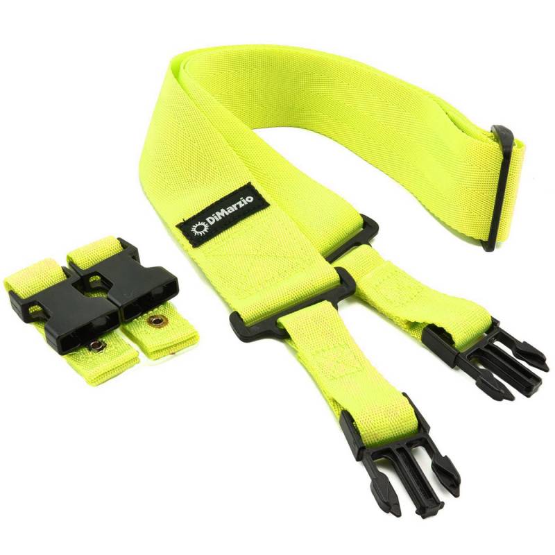Ремень для гитары DIMARZIO 2 INCH NYLON CLIPLOCK NEON YELLOW