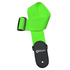 Ремінь для гітари DIMARZIO NYLON WITH LEATHER ENDS (NEON GREEN)