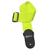 Ремень для гитары DIMARZIO NYLON WITH LEATHER ENDS (NEON YELLOW)