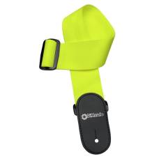 Ремень для гитары DIMARZIO NYLON WITH LEATHER ENDS (NEON YELLOW)