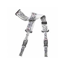 Ремінь для гітари DiMarzio STEVE VAI PRINT - ART STRAP WHITE