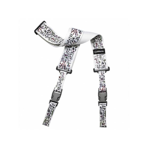 Ремінь для гітари DiMarzio STEVE VAI PRINT - ART STRAP WHITE