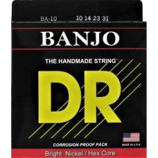 Струны для банджо DR BA-10 Tenor Nickel Plated 10/31