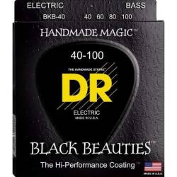 Струни для бас-гітари DR BKB-40 Black Beauties K3 Coated Medium 40/100