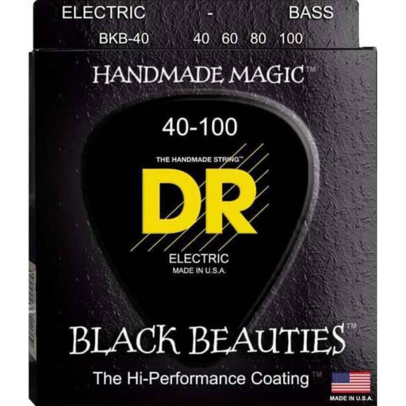 Струны для бас-гитары DR BKB-40 Black Beauties K3 Coated Medium 40/100