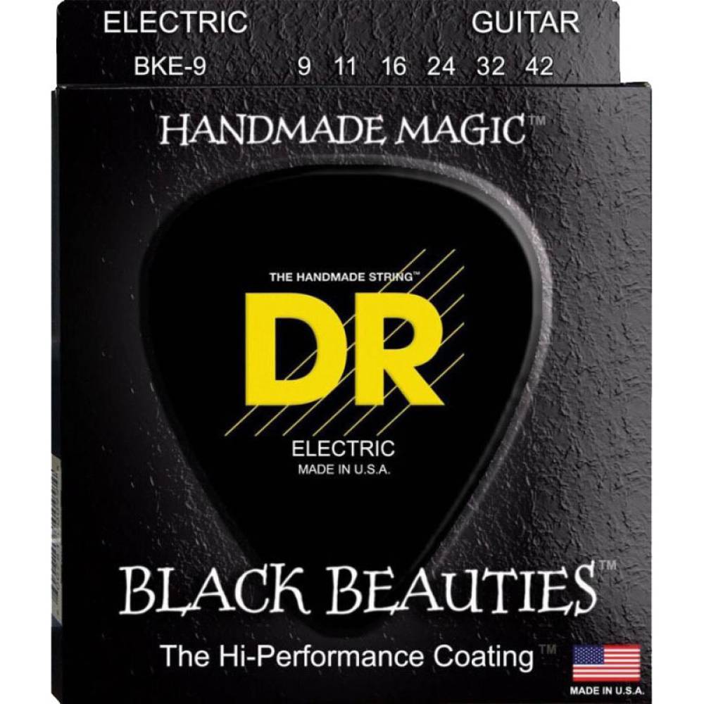 Струни для електрогітари DR BKE-9 Black Beauties Light K3 Coated 9/42