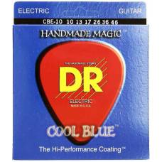 Струны для электрогитары DR CBE-10 Cool Blue Medium Coated 10/46