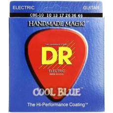 Струны для электрогитары DR CBE-10 Cool Blue Medium Coated 10/46
