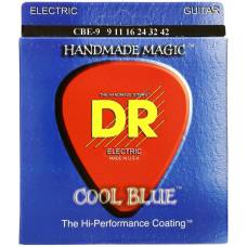 Струны для электрогитары DR CBE-9 Cool Blue Light Coated 9/42