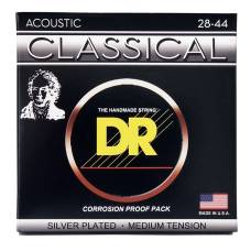 Струны для классической гитары DR CN-M Silver-Plated Nylon Medium Tension 28-42