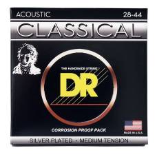 Струни для класичної гітари DR CN-M Silver-Plated Nylon Medium Tension 28-42