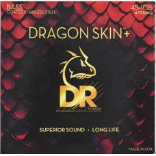 Струни для бас-гітари DR DBS-45 Dragon Skin Coated Medium 4-String 45/105