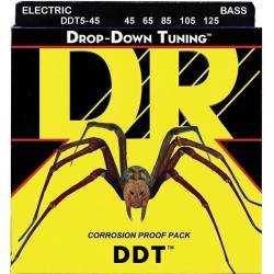 Струни для бас-гітари DR DDT5-45 Drop-Down Tuning Medium 5-Strings 45/125