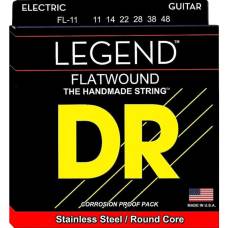 Струни для електрогітари DR FL-11 Legend Flatwound Light 11/48
