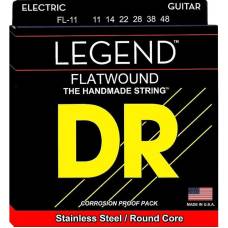 Струны для электрогитары DR FL-11 Legend Flatwound Light 11/48