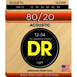 Струны для акустической гитары DR HA-12 Hi-Beam 80/20 Bronze Light 12/54