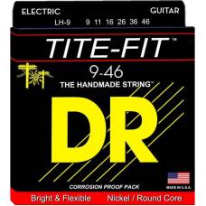 Струни для електрогітари DR LH-9 Tite-Fit Nickel Plated Lite-n-Heavy 9/46