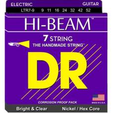 Струни для електрогітари DR LTR7-9 Hi-Beam Nickel Plated Hex Core Light 7 Strings 9/52