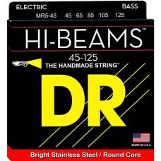 Струни для бас-гітари DR MR5-45 Hi-Beam Stainless Steel 5 String Medium 45/125