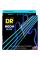 Струни для бас-гітари DR NBB5-45 Hi-Def Neon Blue K3 Coated Medium 5 Strings 45/125
