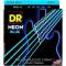 Струни для бас-гітари DR NBB5-45 Hi-Def Neon Blue K3 Coated Medium 5 Strings 45/125