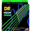 Струни для електрогітари DR NGE-9 Hi-Def Neon Green K3 Coated Light 9/42