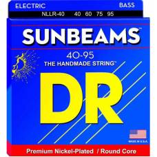 Струни для бас-гітари DR NLLR-40 Sunbeams Nickel Plated 4 String Light 40/95