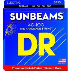 Струны для бас-гитары DR NLR-40 Sunbeams Nickel Plated Light 40/100