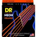 Струны для электрогитары DR NOE-9/46 Hi-Def Neon Orange K3 Coated Light Heavy 9/46