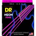 Струны для бас-гитары DR NPB-45 Hi-Def Neon Pink K3 Coated Medium 45/105