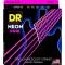 Струни для бас-гітари DR NPB5-40 Hi-Def Neon Pink K3 Coated Light 5 Strings 40/120