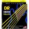 Струни для електрогітари DR NYE7-10 Hi-Def Neon Yellow K3 Coated Medium 7-String 10/56