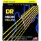 Струни для електрогітари DR NYE7-9 Hi-Def Neon Yellow K3 Coated Light 7-String 9/52