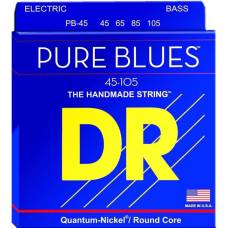 Струны для бас-гитары DR PB-45 Pure Blues Quantum-Nickel Medium 45/105