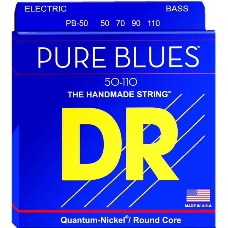 Струни для бас-гітари DR PB-50 Pure Blues Quantum-Nickel Heavy 50/110