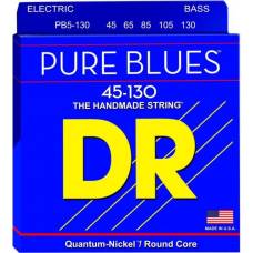 Струны для бас-гитары DR PB5-130 Pure Blues Quantum-Nickel Medium 5-Strings 45/130